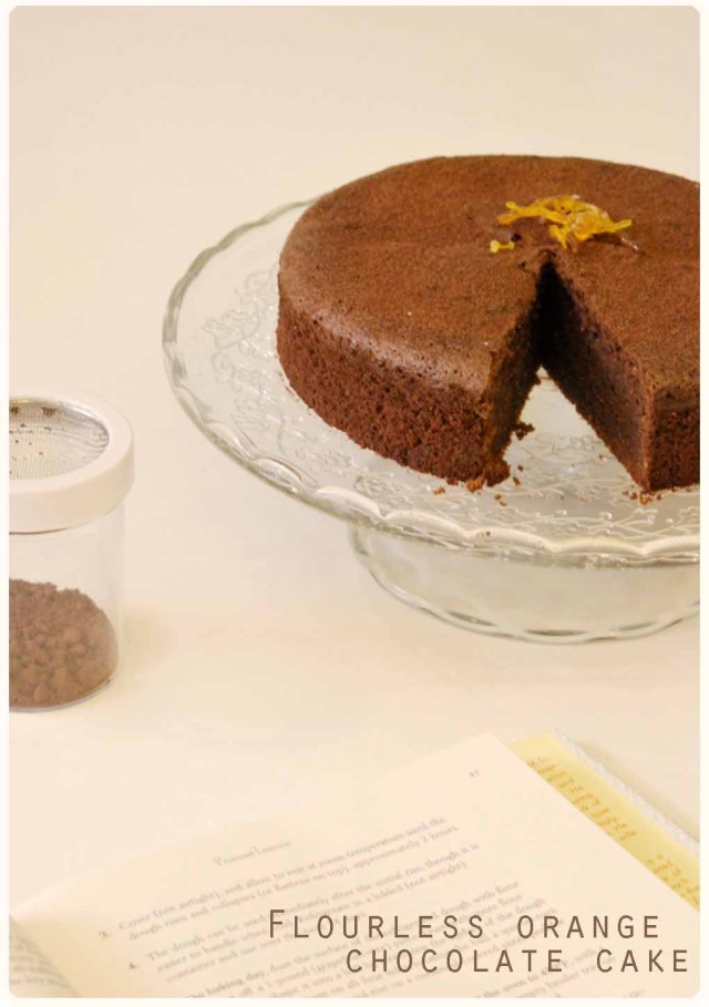 Gluten-free flourless orange chocolate cake