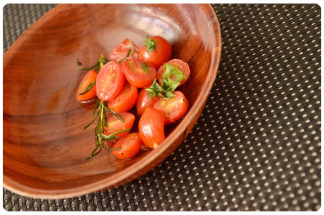 pan-tossed cherry tomatoese
